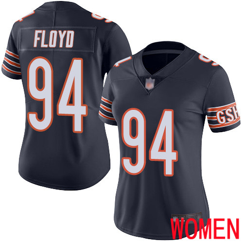 Chicago Bears Limited Navy Blue Women Leonard Floyd Home Jersey NFL Football #94 Vapor Untouchable->women nfl jersey->Women Jersey